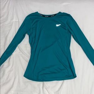 Blue Nike running shirt